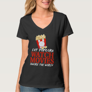 T-shirt Mangez Popcorn Regarder Les Films Ignorer Les Film