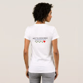 T-shirt Mangez. Ronronnement. Amour (Dos entier)