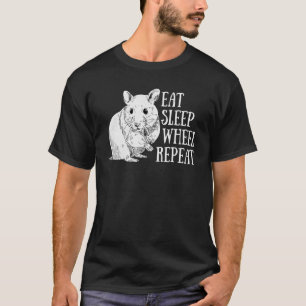 T-shirt Mangez Roue De Sommeil Répéter Hamster Cute Et Des