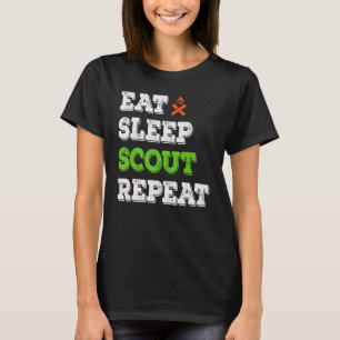 T-shirt Mangez Scoutisme Scoutisme Répéter Scoutisme