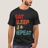 T-shirt Mangez Sleep AI Répéter Pour AI II (Devant)