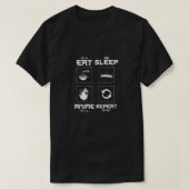 T-shirt Mangez Sleep Anime Repeat - Funny Otaku Lifestyle (Design devant)