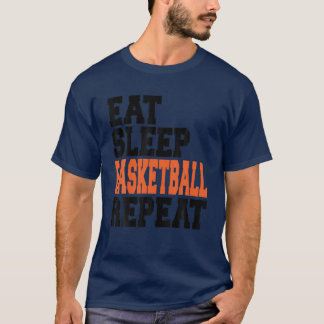 T-shirt Mangez Sleep Basketball Répéter, Drôle Hommes Femm