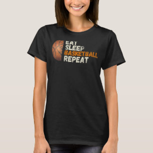 T-shirt Mangez Sleep Basketball Répéter, Fun Basketball Va