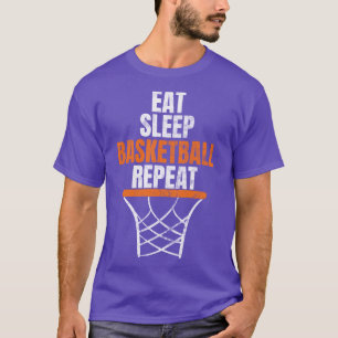 T-shirt Mangez Sleep Basketball Répéter Lecteur de basket-