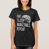 T-shirt Mangez Sleep Basketball Répétition pour Hommes Fem (Devant)