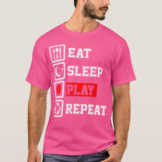 T-shirt Mangez Sleep Billiard Répétez Funny Billiard