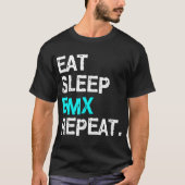 T-shirt Mangez Sleep BMX Répéter course vélo pour femmes H (Devant)