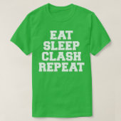 T-shirt Mangez Sleep Clash Répéter Cadeau Pour Les Joueurs (Design devant)