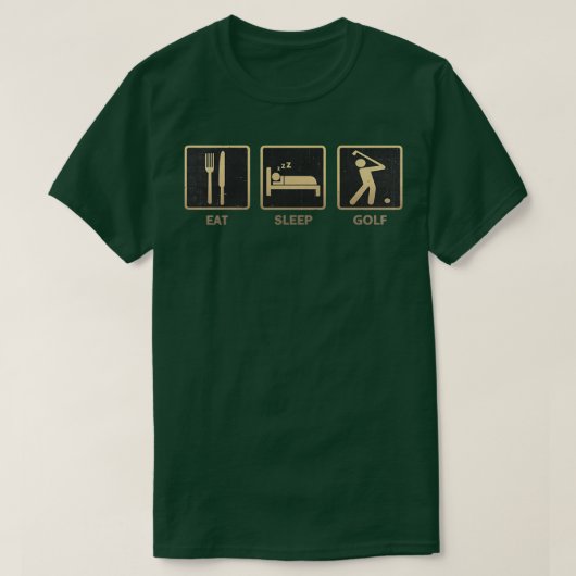 T-shirt Mangez Sleep Golf Essentiel (Design devant)
