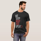 T-shirt Mangez Sleep Grand basse Répéter (Devant entier)