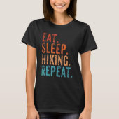T-shirt Mangez Sleep Hike Répéter Funny Hiker Randonnée Vi (Devant)
