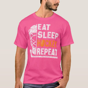 T-shirt Mangez Sleep Hockey Repeat Youth in Adult Ice Hock