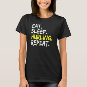 T-shirt Mangez Sleep Hurlant Répétez Spruch Irland Camogie