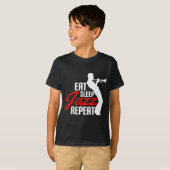 T-shirt Mangez Sleep Jazz Repeat Cool pour les amateurs de (Devant entier)
