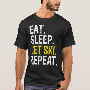 T-shirt Mangez Sleep Jet Ski Répéter Ski