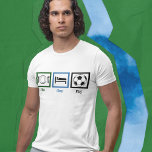 T-shirt Mangez Sleep Jouer Soccer<br><div class="desc">Obtenez ce cadeau pour quelqu'un qui est obsédée par le football.</div>