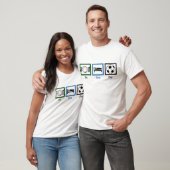 T-shirt Mangez Sleep Jouer Soccer (Unisex)