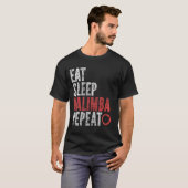 T-shirt Mangez Sleep Kalimba Répéter (Devant entier)