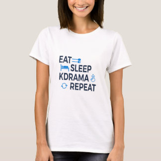 T-shirt Mangez Sleep Kdrama Répéter