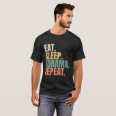 T-shirt Mangez Sleep Kdrama Répéter (Devant entier)