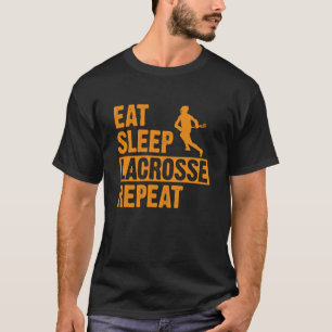 T-shirt Mangez Sleep Lacrosse Répéter Sports Team Citer La