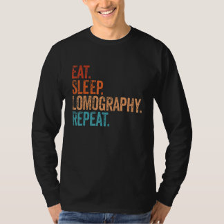 T-shirt Mangez Sleep Lomographie Répéter Funny Caméra Phot