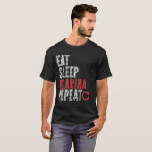 T-shirt Mangez Sleep Ocarina Répéter (Devant entier)