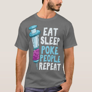 T-shirt Mangez Sleep Poke Personnes Répéter