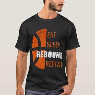 T-shirt Mangez Sleep Rebound Répéter Funny Basketball Homm