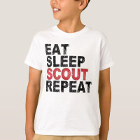Mangez Sleep Scout Répéter Funny Scouting Outdoor