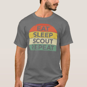 T-shirt Mangez Sleep Scout Répéter I