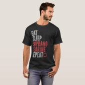 T-shirt Mangez Sleep Soprano clarine Répéter (Devant entier)