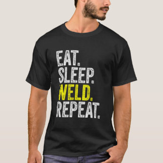 T-shirt Mangez Sleep Souder Souder Hommes Papa Papa Papa P