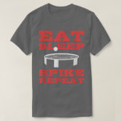 T-shirt Mangez Sleep Spike Repeat - Spike Ball Jardin T-Sh (Design devant)