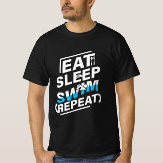 T-shirt Mangez Sleep Swim