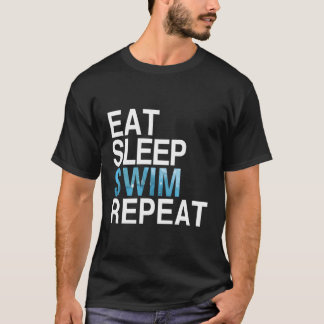 T-shirt Mangez Sleep Swim Répétez Chemise Pour Les Nageurs