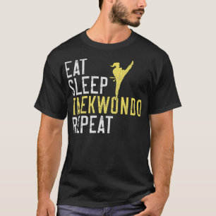 T-shirt Mangez Sleep Taekwondo Répéter Taekwondo 1