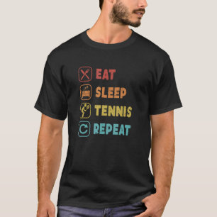 T-shirt Mangez Sleep Tennis Repeat Player Professional Ten