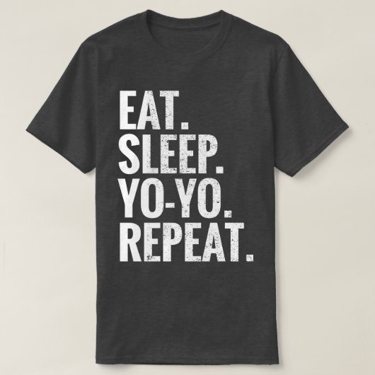T-shirt Mangez Sleep Yo Yo Répéter (Design devant)