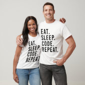 T-SHIRT MANGEZ. SOMMEIL. CODE. RÉPÉTITION (Unisexe)
