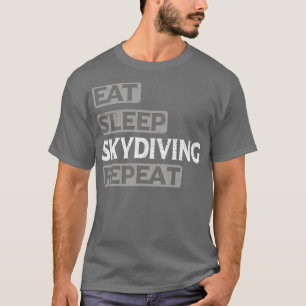 T-shirt Mangez Sommeil Skydiving Répétez les aventures Par