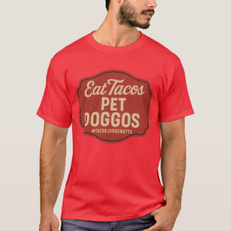 T-shirt Mangez Tacos Animaux Doggos Drôle Chien Amusant Ta