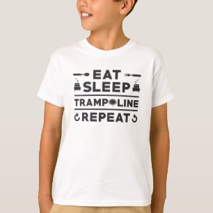 T-shirt Mangez Trampoline de sommeil Répéter Trampoline Gy