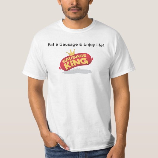 T-shirt Mangez une saucisse (Devant)