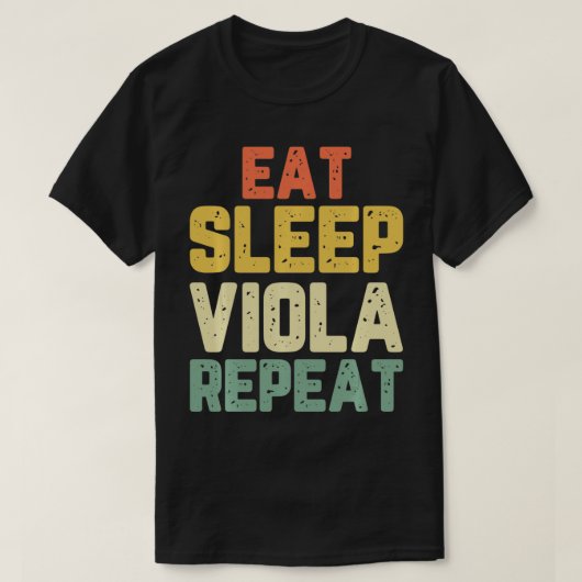 T-shirt Mangez Viola de sommeil Répéter Lecteur Violeur Vi (Design devant)