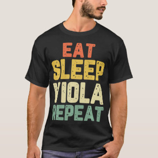 T-shirt Mangez Viola de sommeil Répéter Lecteur Violeur Vi