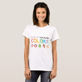 T-shirt Mangez vos couleurs ! (Devant entier)