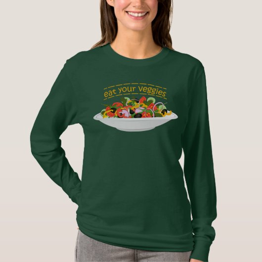 T-shirt Mangez vos Légumes Citer salade fraîche mélange bo (Devant)