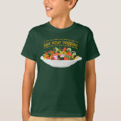 T-shirt Mangez vos Légumes Citer salade fraîche mélange bo (Devant)